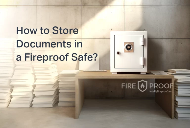 How to Store Documents in a Fireproof Safe?
