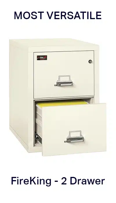 Fire King 2 Fire & Water Resistant File Cabinet -W