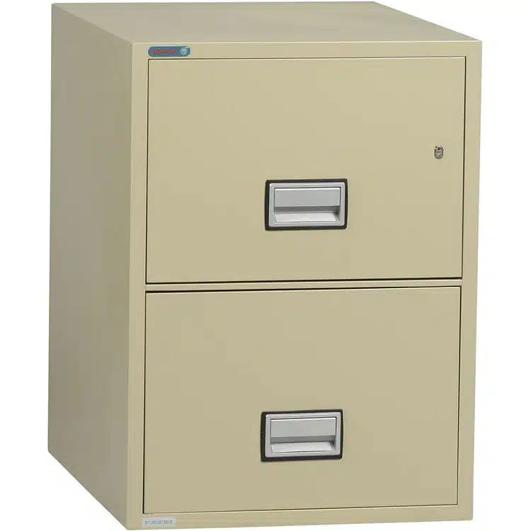 Phoenix 2-Drawer Fireproof File Cabinet with Water Seal Br (LTR2W25)