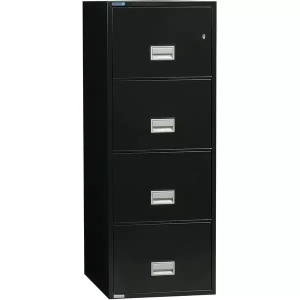 Phoenix LGL4W25 Vertical 25 inch 4-Drawer Legal Fireproof File Cabinet B