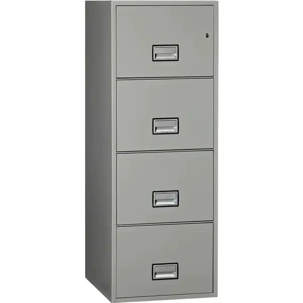 Phoenix LGL4W25 Vertical 4-Drawer Legal Fireproof File Cabinet