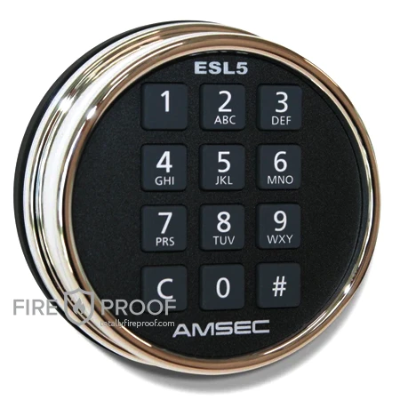 Safe lock ESL5 for AMSEC AM3020E5 Fire-resistant Safe