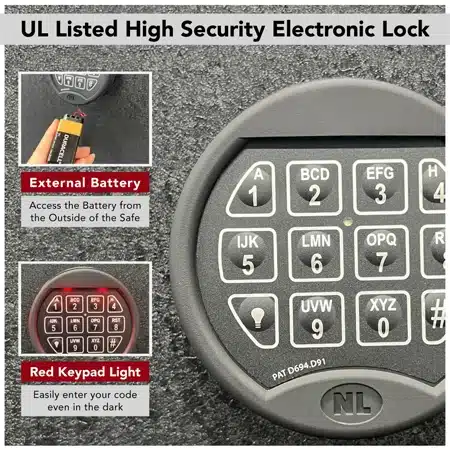 UL Listed NL UR-2020 Electronic Lock - Stealth EGS14