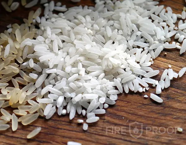 Using rice as drying solution for gun safes